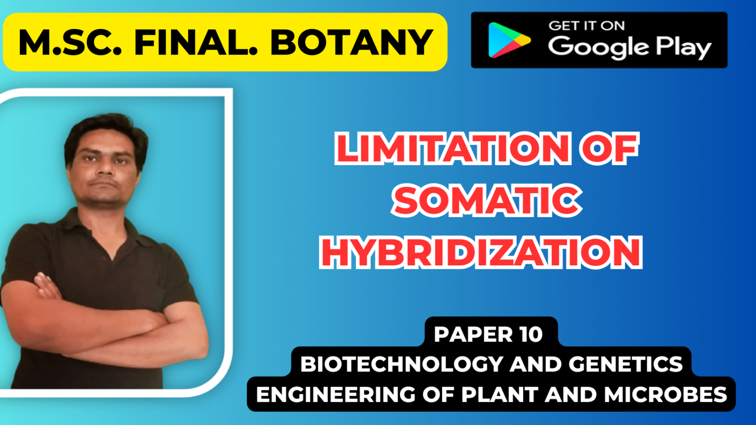 Limitation of Somatic Hybridization