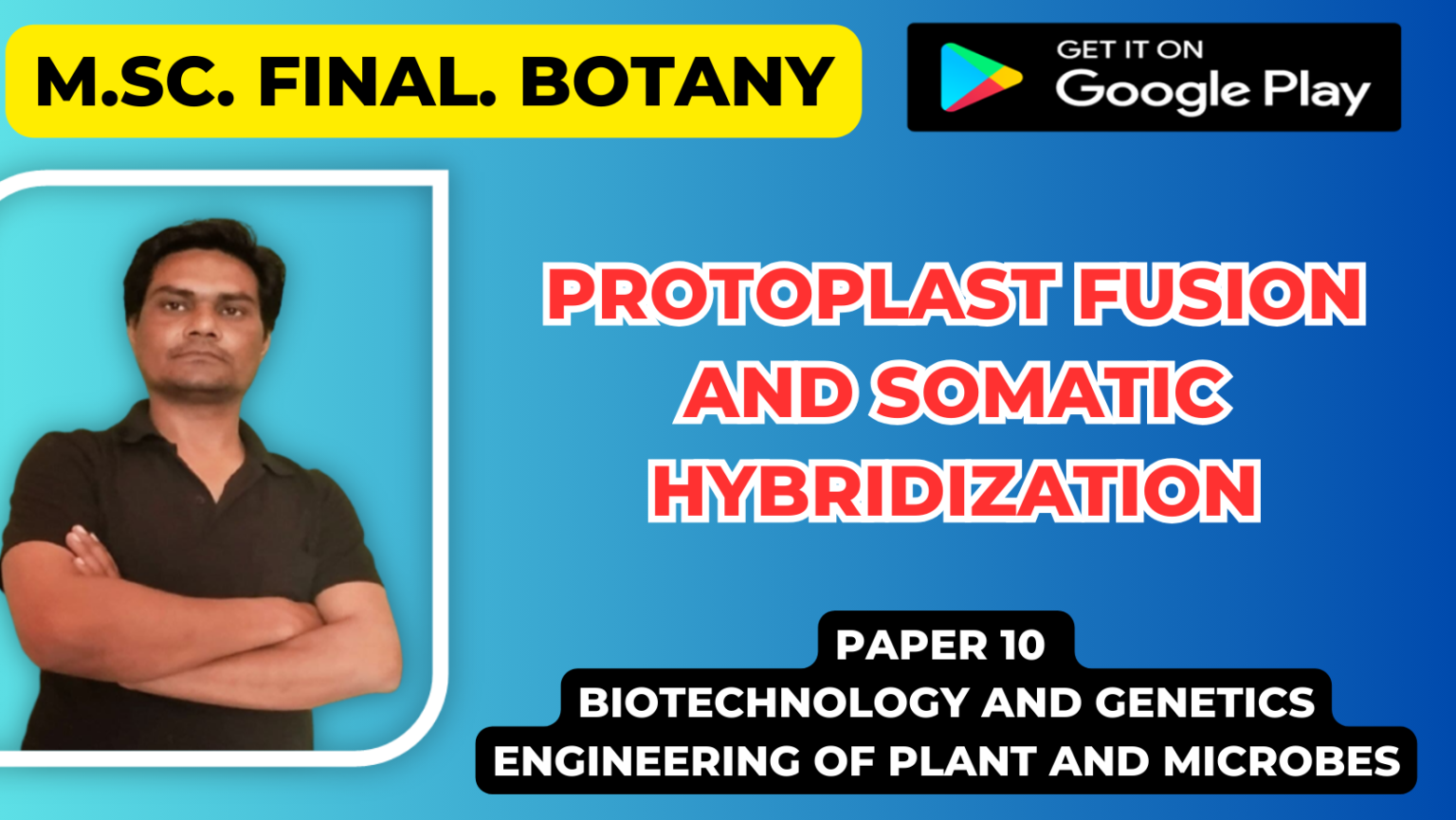 Protoplast Fusion and Somatic Hybridization