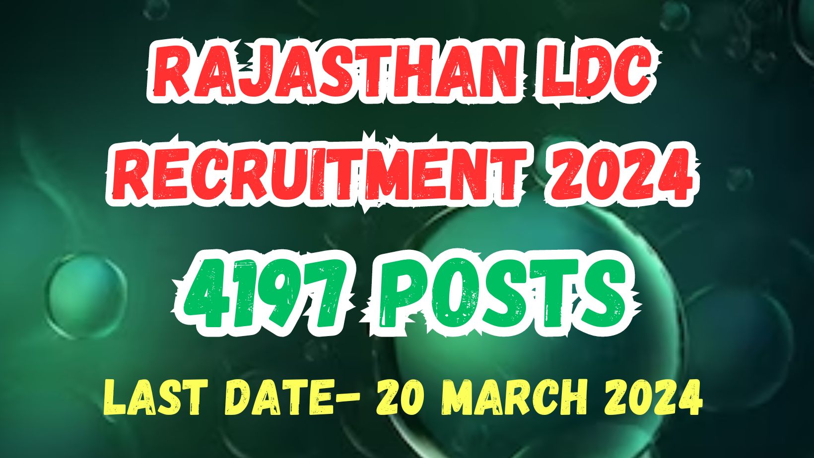 Read more about the article Rajasthan LDC Recruitment 2024