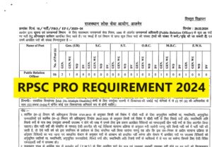 Read more about the article RPSC Public Relation Officer Recruitment 2024